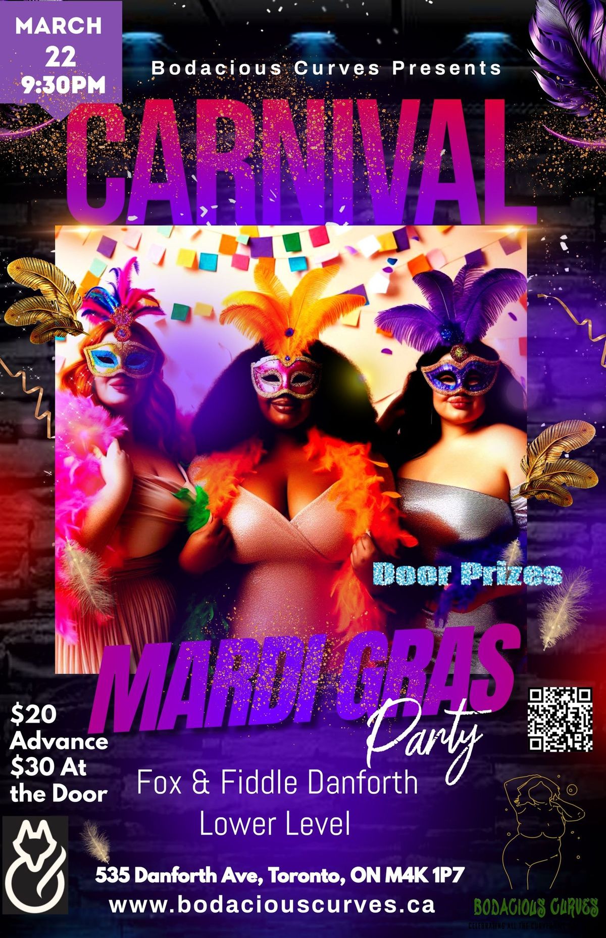 Bodacious Curves Carnival Mardi Gras Party 