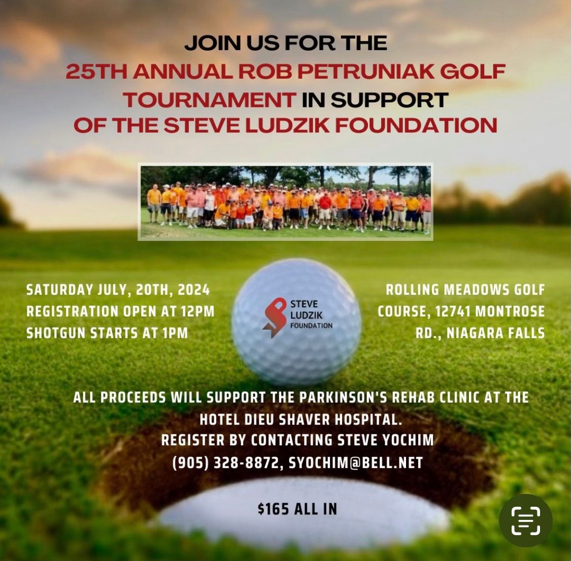 25th Annual Rob Petruniak Golf Event
