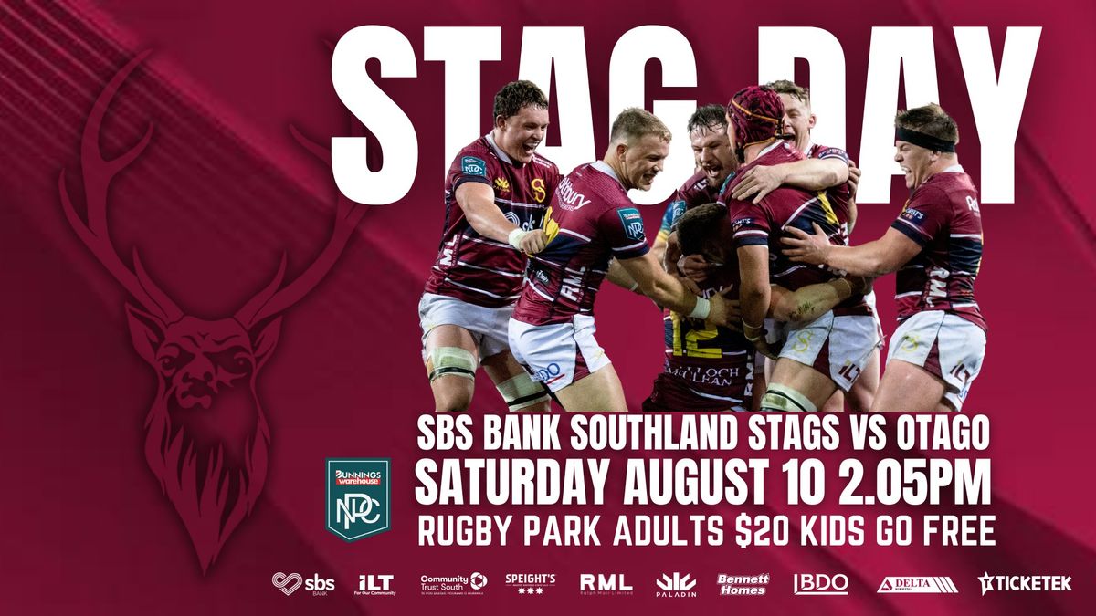 STAG DAY - SBS Bank Southland Stags vs Otago