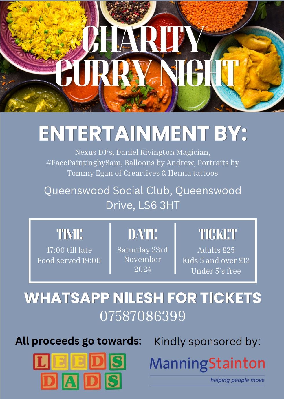 SOLD OUT! - Xmas Curry Night, DJ and Dance