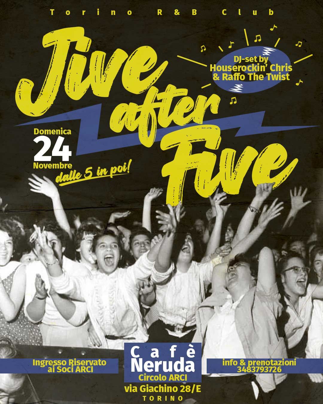 Jive After Five! Il pomeriggio da ballo al Caf\u00e8 Neruda \u272e Domenica 24 Nov