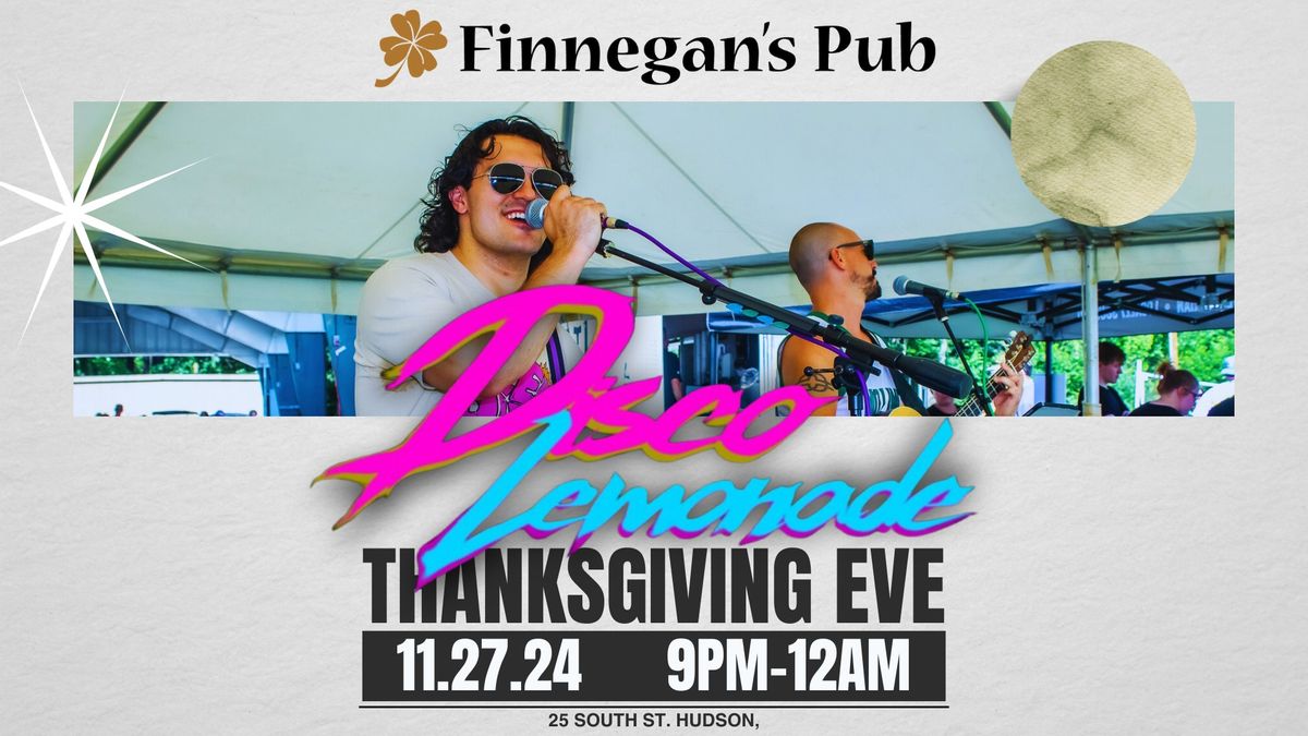 Disco Lemonade Live At Finnegan's Pub