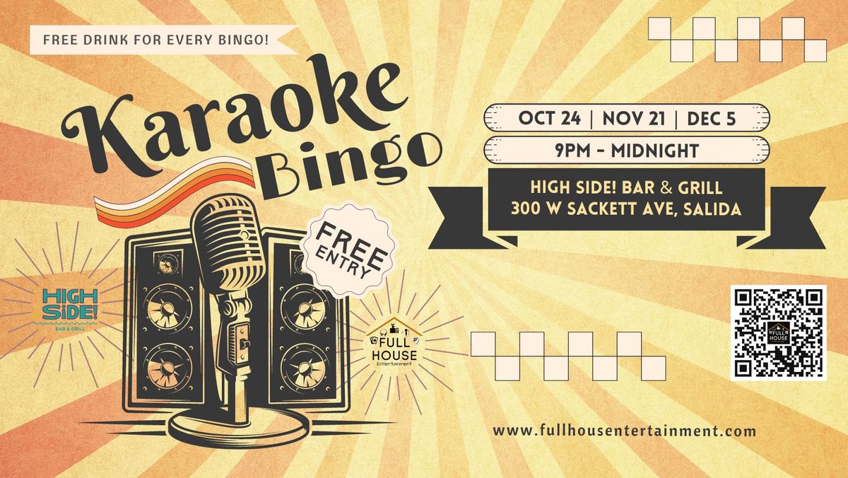 Karaoke Bingo at High Side!