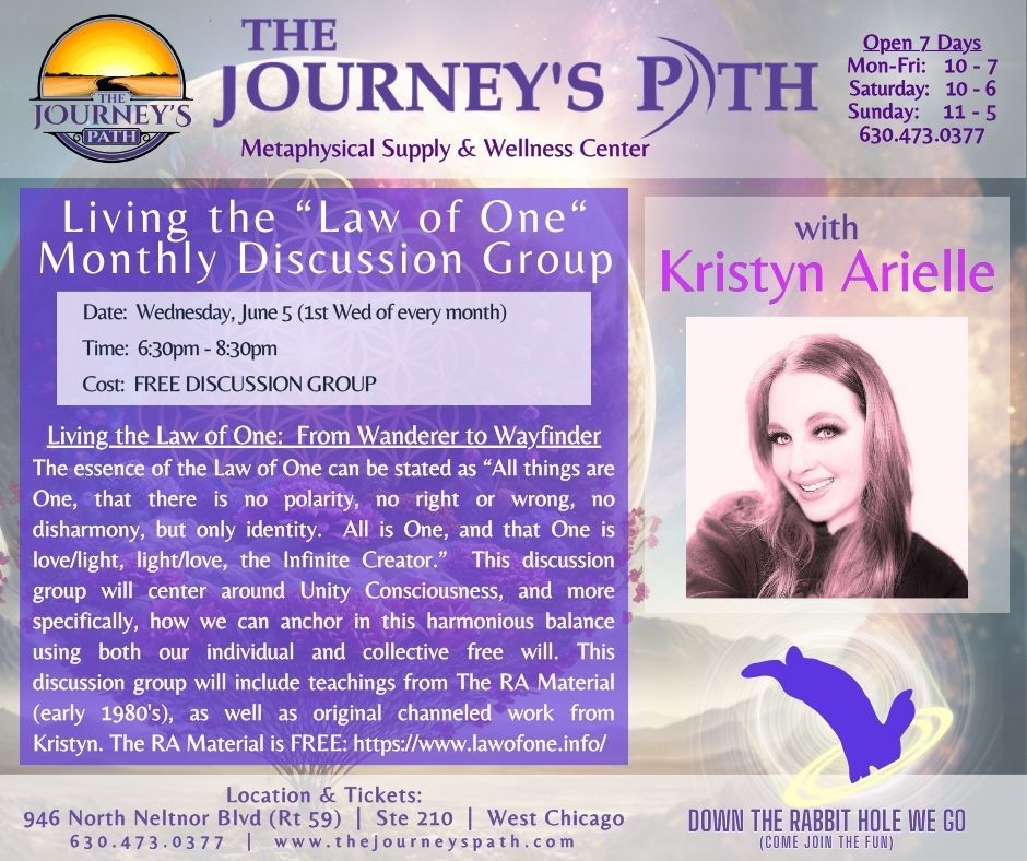 FREE Living the Law Of One Discussion Group with Kristyn Arielle