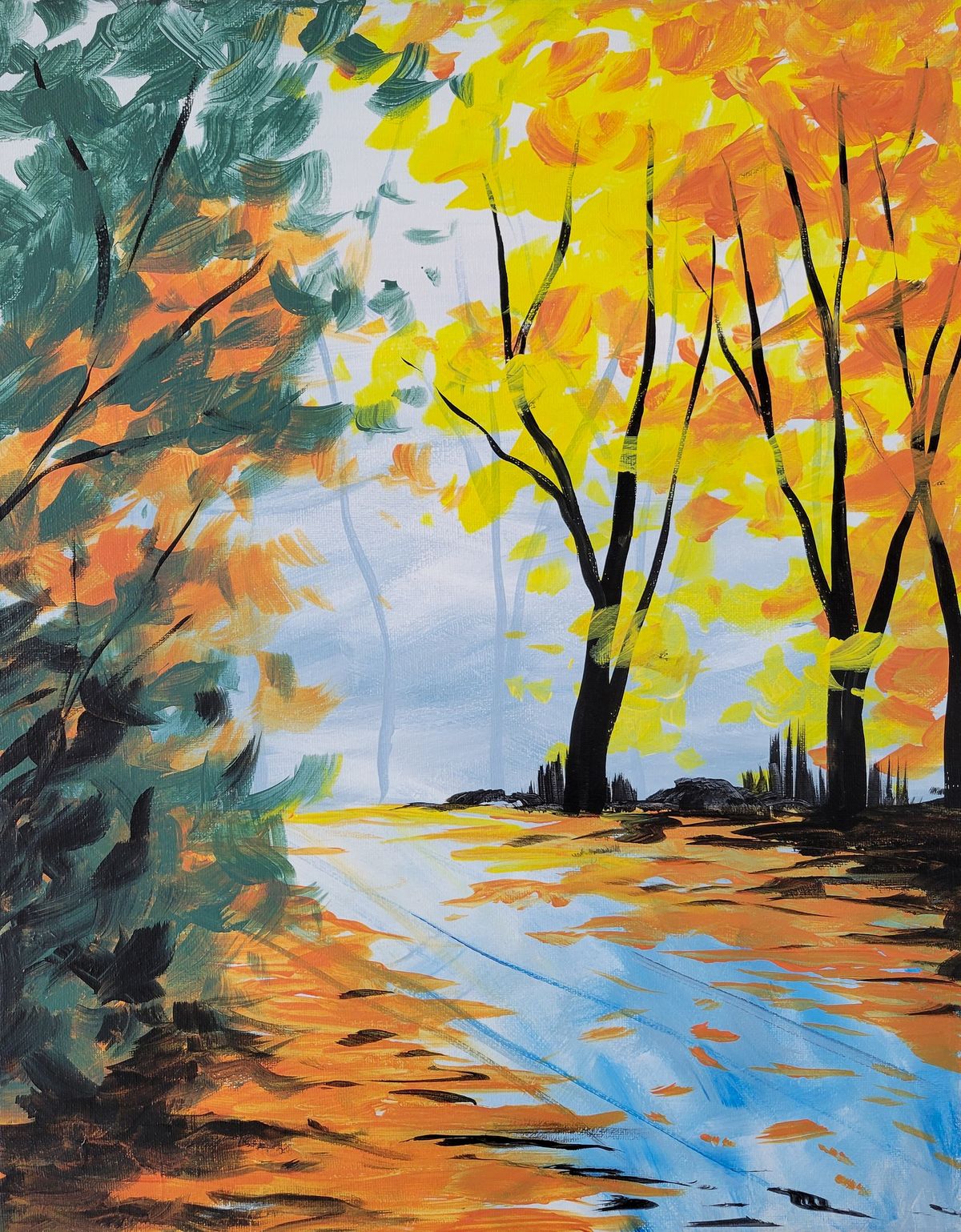 Paint + Sip: "Rainy Fall Drive" at Starr Hill Downtown