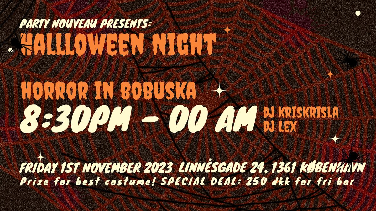 \ud83c\udf83 PartY Nouveau: Halloween\ud83e\udd87\ud83d\udc7b