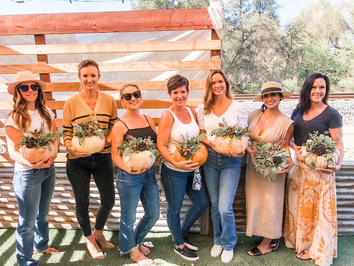 Succulent Pumpkins Workshop at Fowler Ranch 