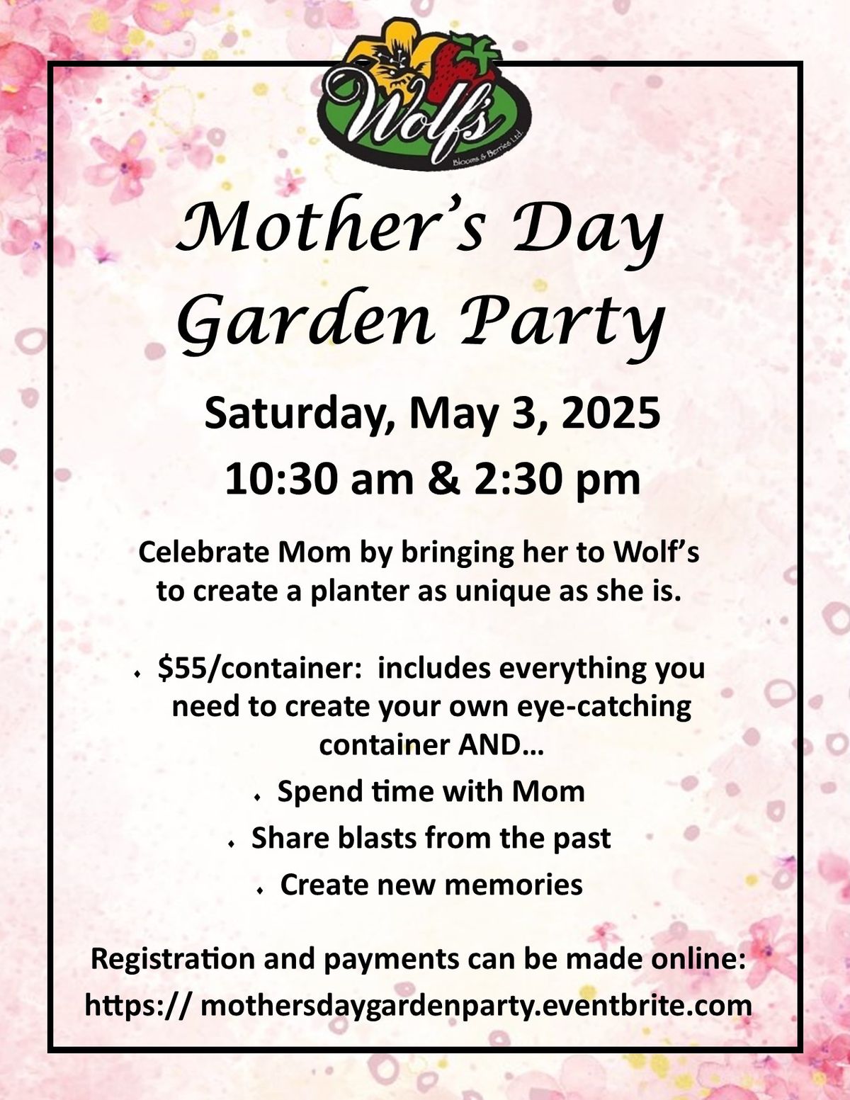 Mother's Day Garden Party