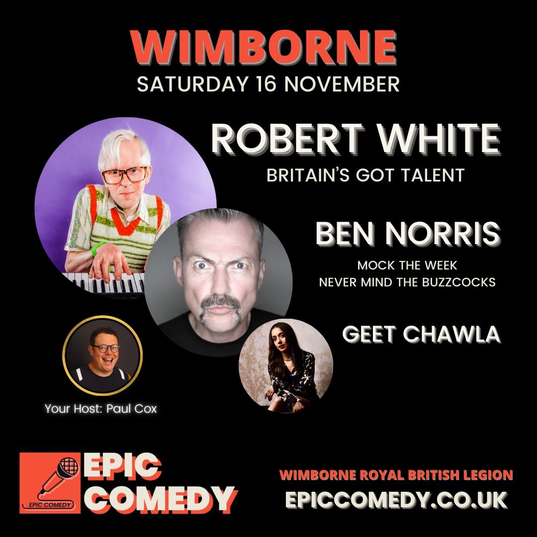 Wimborne Comedy Club - 16th November 2024