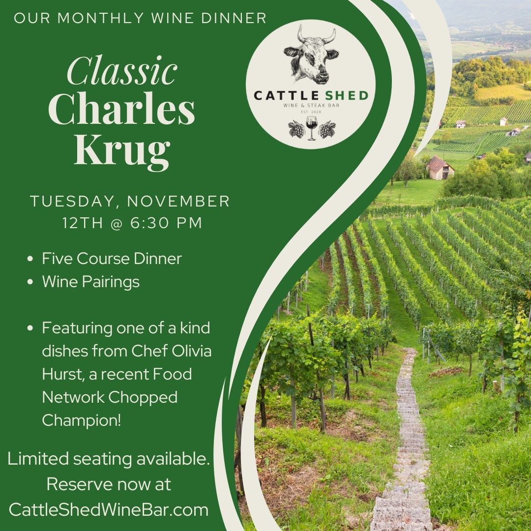 Cattle Shed Monthly Wine Dinner