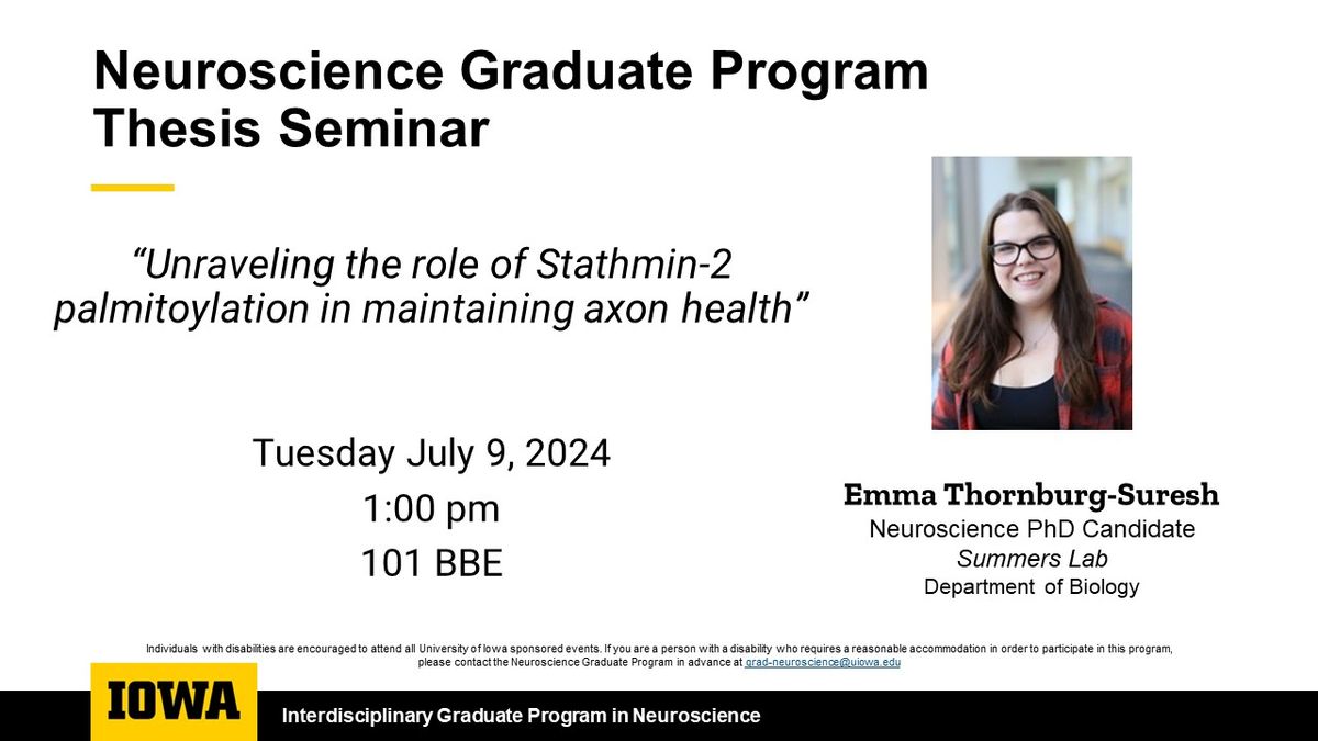 Emma Thornburg-Suresh's Thesis Seminar