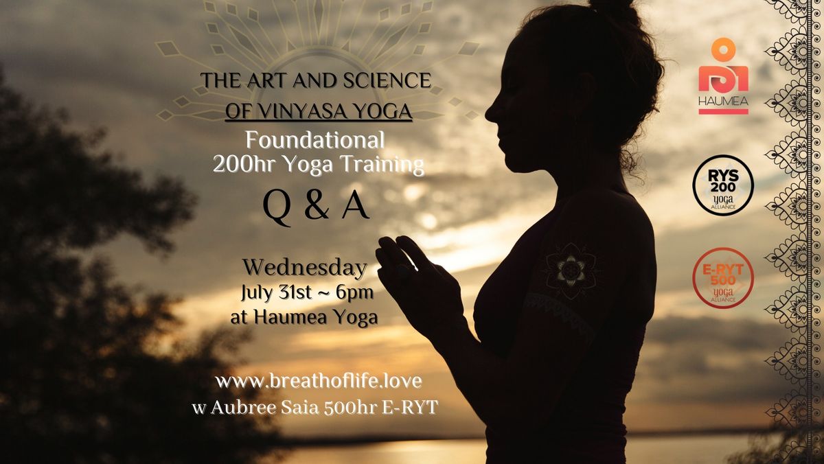 200hr Yoga Teacher Training Q&A and Meet & Greet