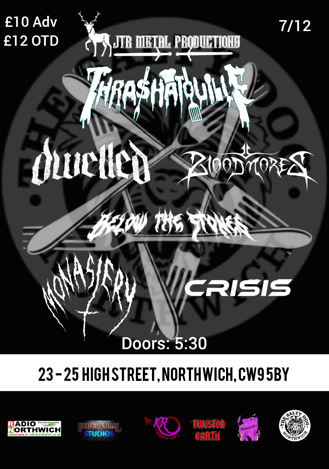 JTR Metal Productions Presents: Thrashatouille All Dayer