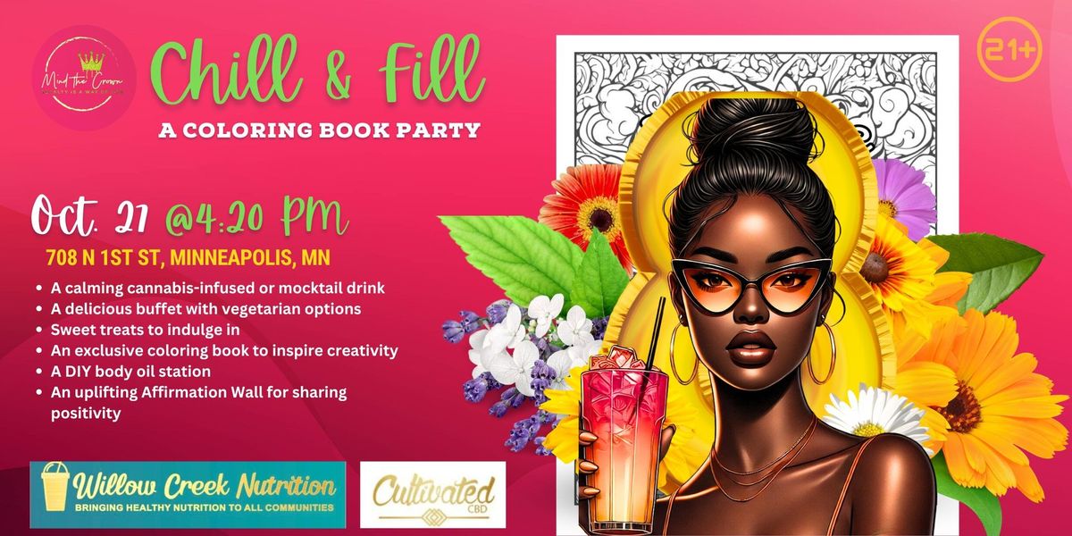 Chill & Fill: A Coloring Book Party for Women