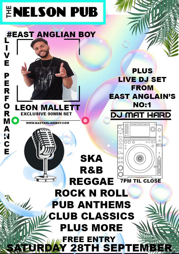 THE NELSON PUB PRESENTS: LEON MALLET (live P.A) + support from Dj Mat Hard 