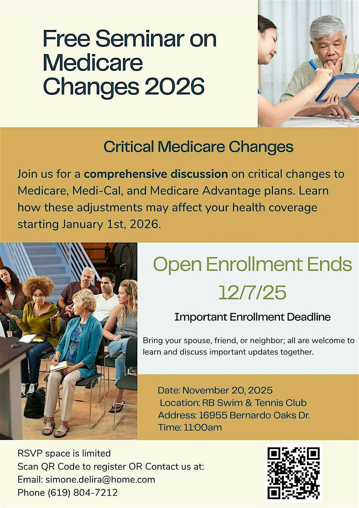 FREE Seminar on Medicare Changes in 2026