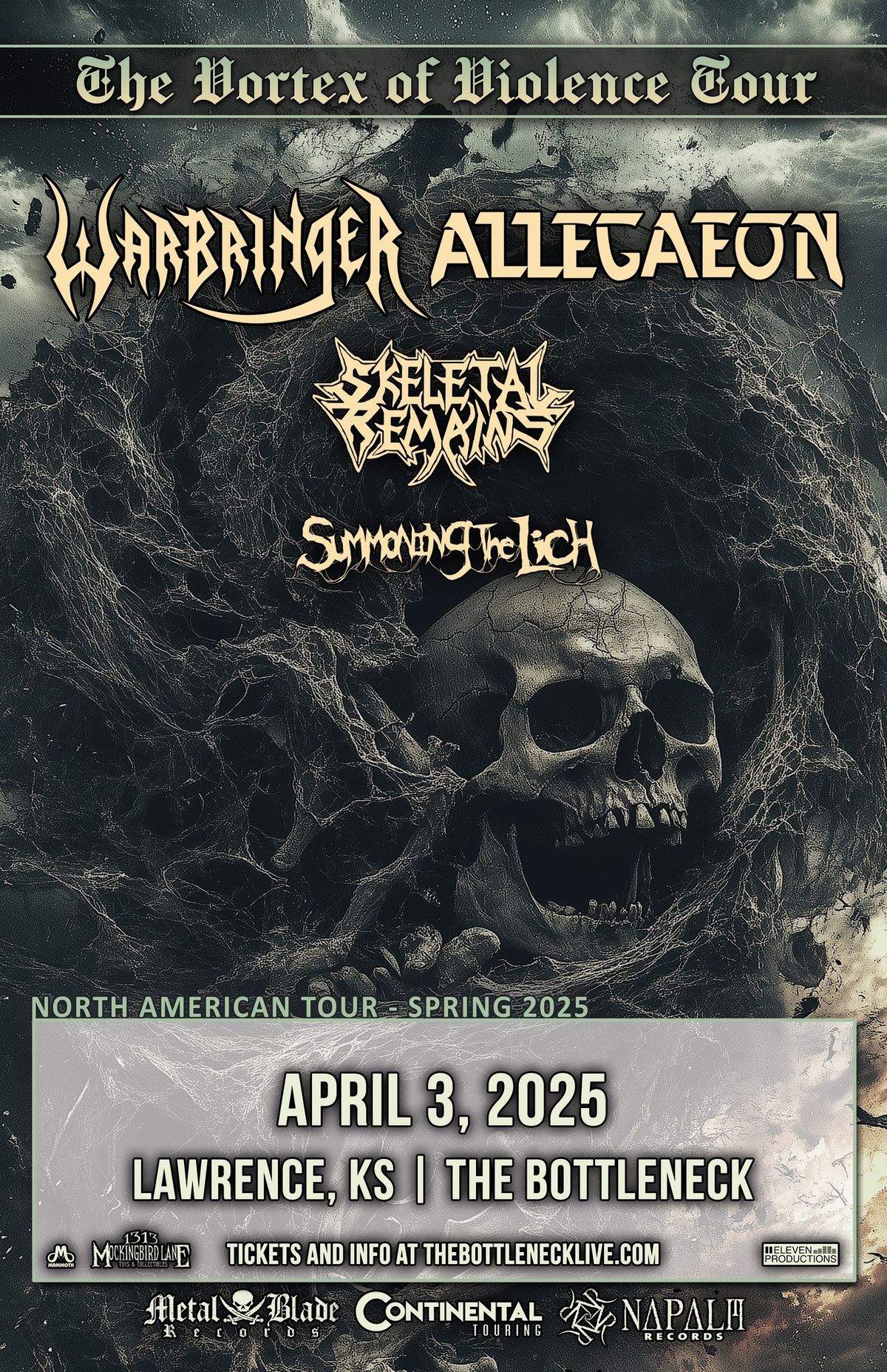 1313 Mockingbird Lane Presents: Warbringer & Allegaeon: The Vortex of Violence Tour