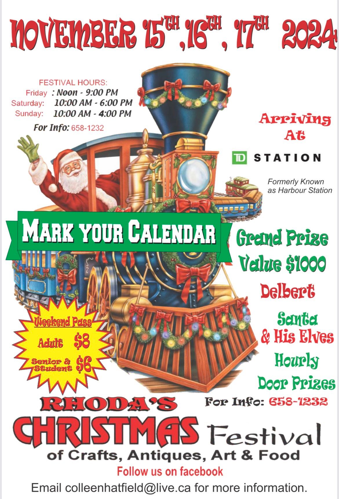 Rhoda\u2019s Christmas Festival of Crafts, Antiques, Art & Food