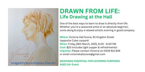 DRAWN FROM LIFE: Life Drawing at the Hall