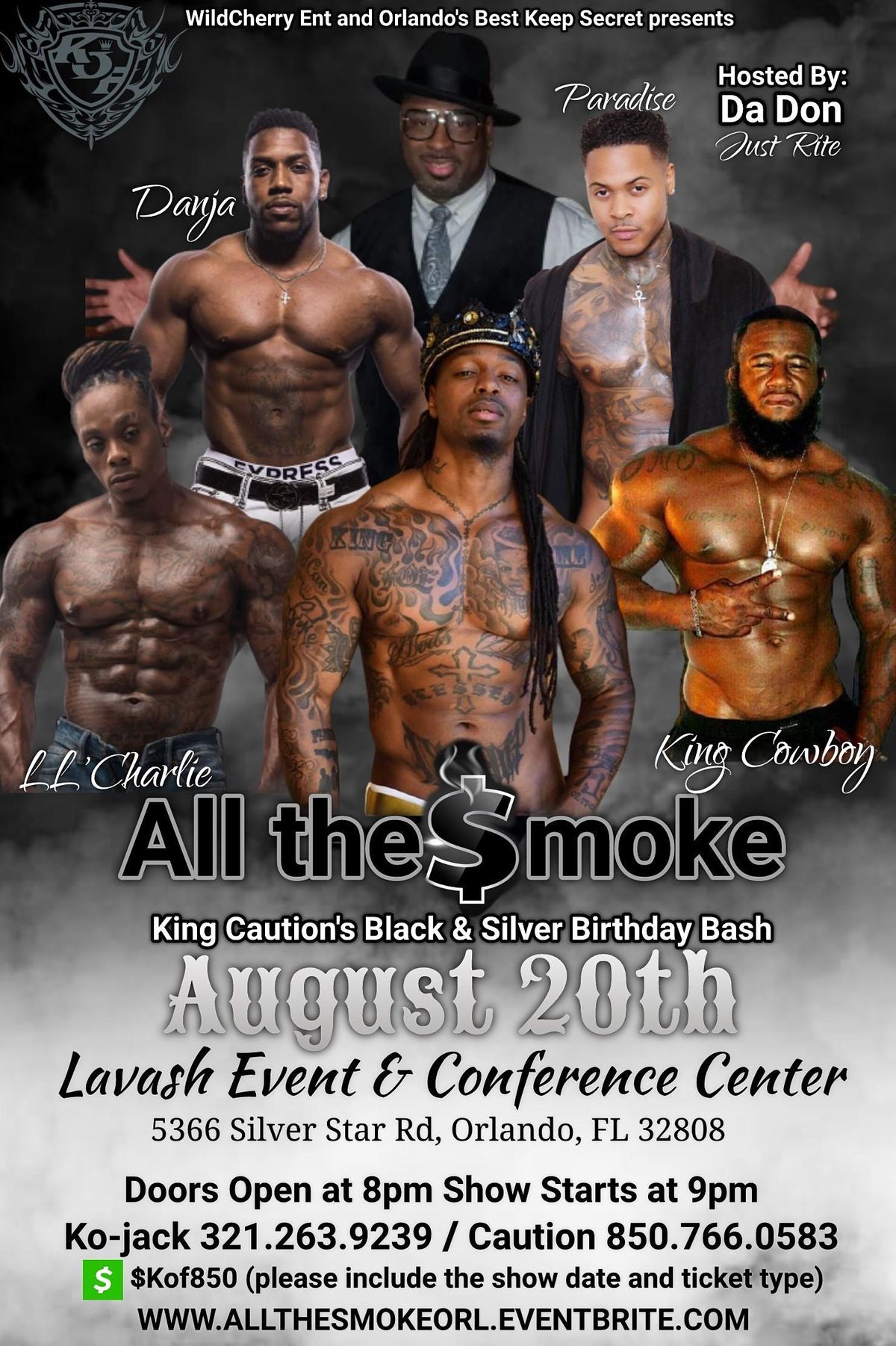All the smoke: King Caution Black & Silver Birthda