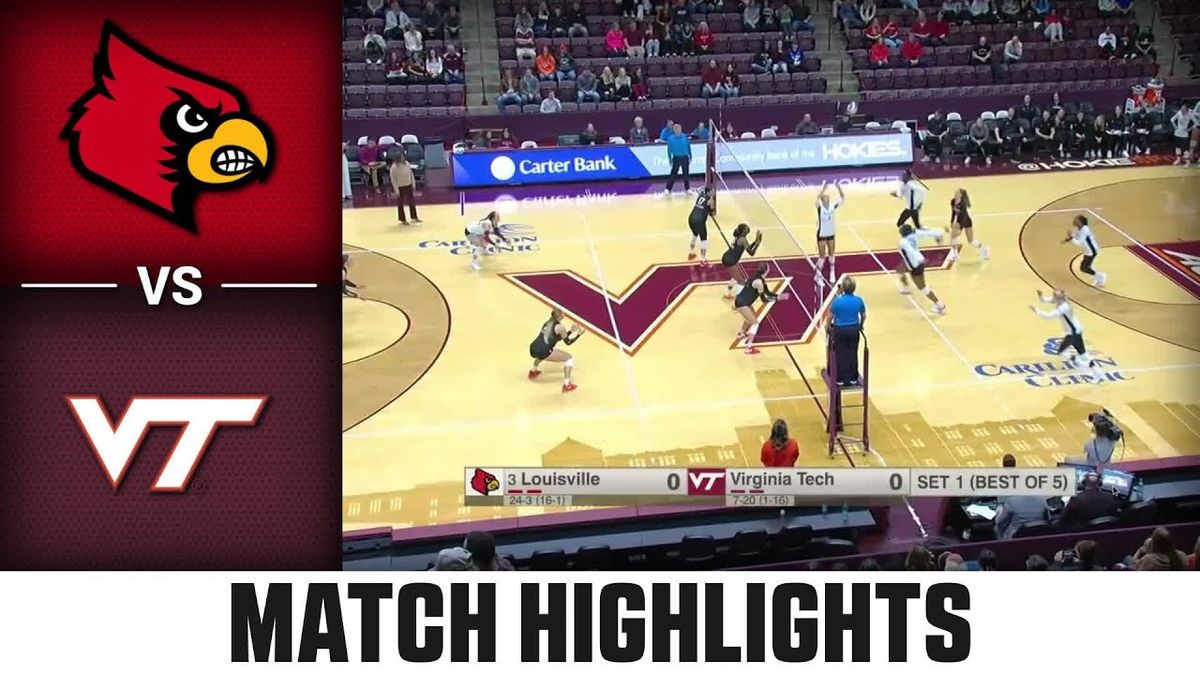 Virginia Tech Hokies at Louisville Cardinals Womens Volleyball at L&N Federal Credit Union Arena