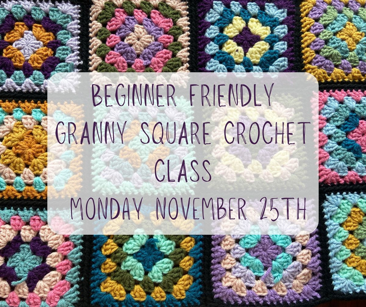 Christmas Ornament Granny Square Crochet Class 