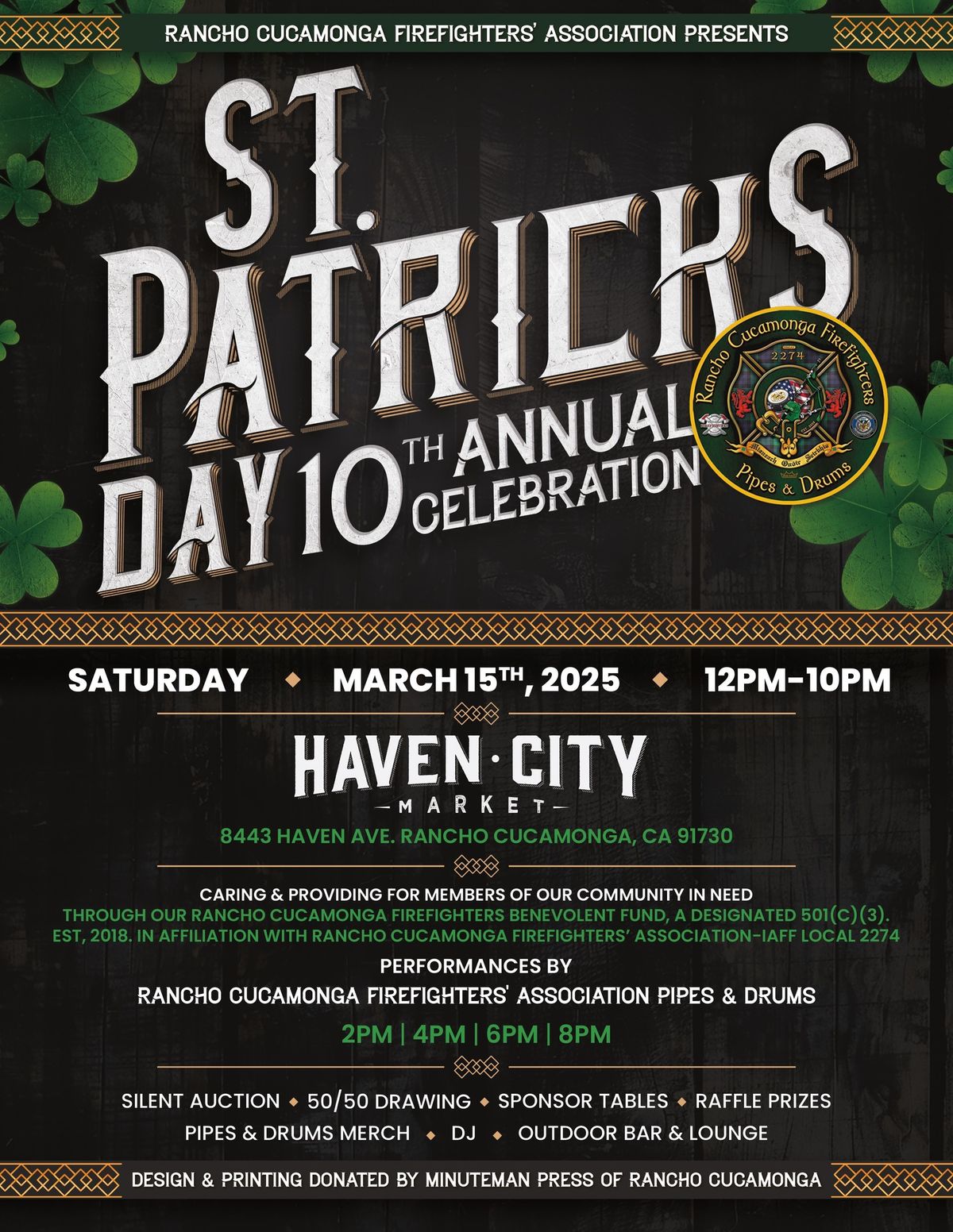 10th Annual St. Patrick\u2019s Day Event