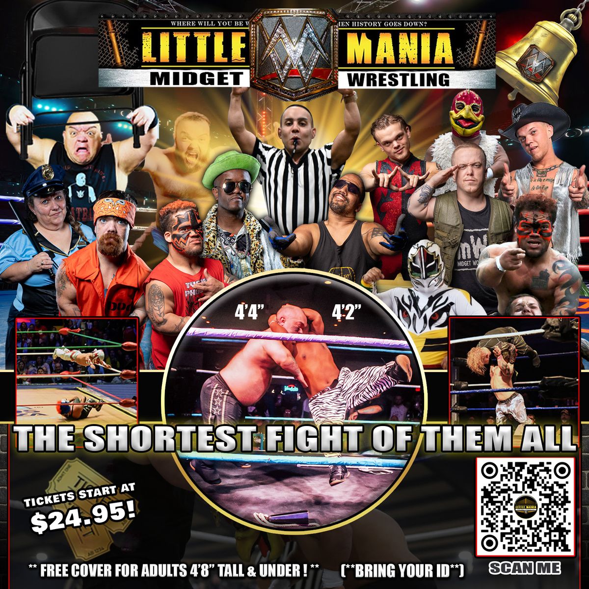 Eustis, FL - Midget Wrestling All * Stars: Little Mania Big Show!