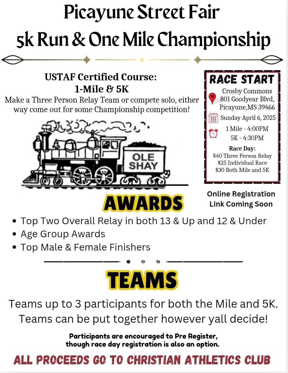 Picayune Street Fair 5K Run & 1 Mile Championship - Picayune, MS 2025