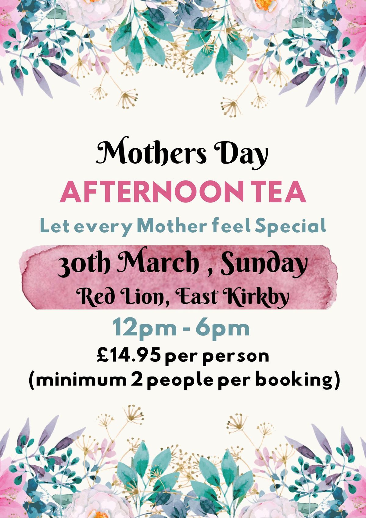 Mothers Day Afternoon Tea \ud83c\udf38