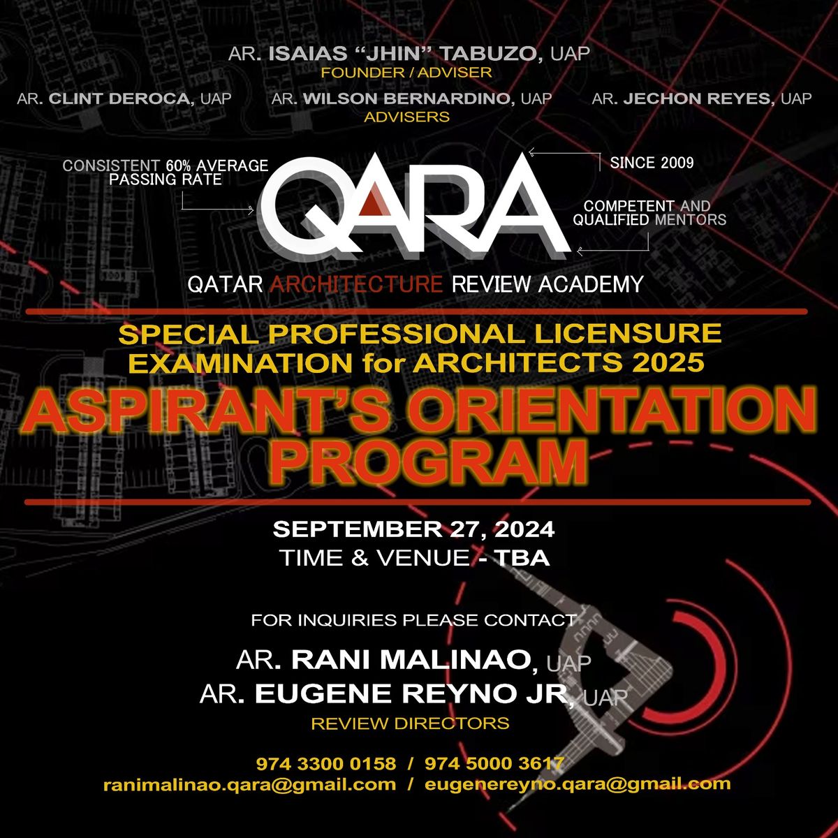 QARA SPLE Orientation Program