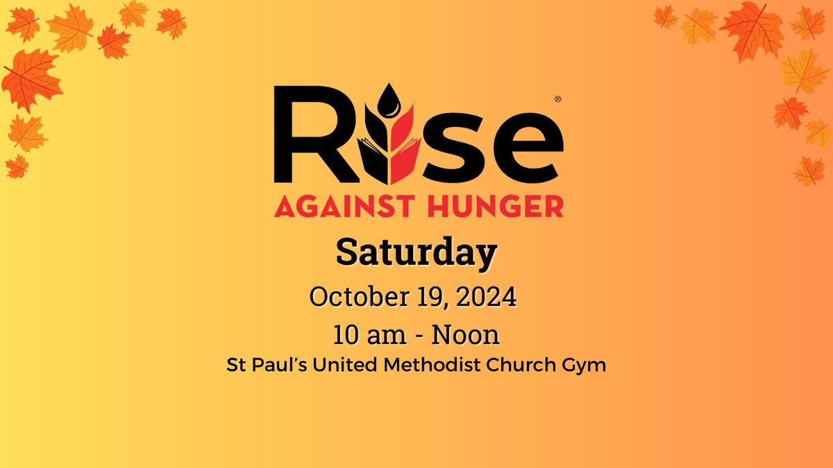 Rise Against Hunger Volunteer Opportunity