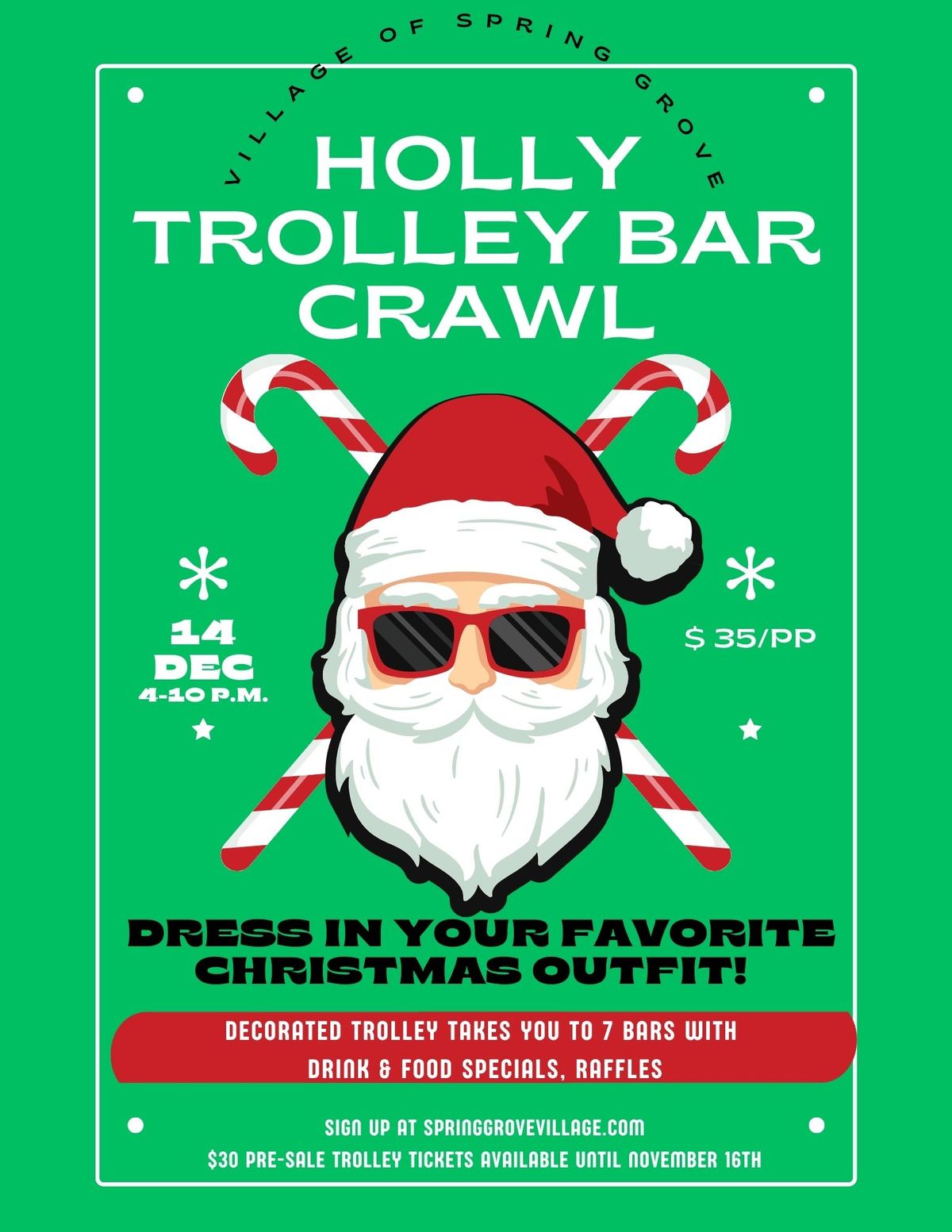 Holly Trolley Bar Crawl