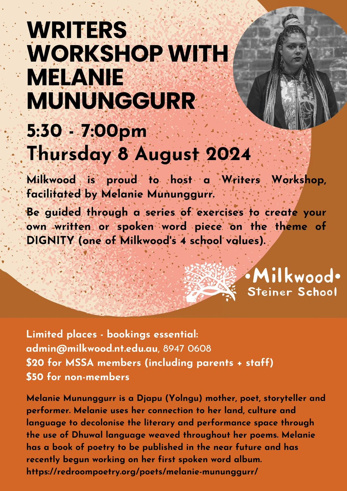 Writers Workshop with Melanie Mununggurr
