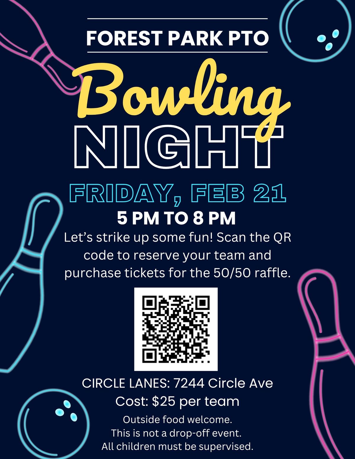 Forest Park PTO District Bowling Night 