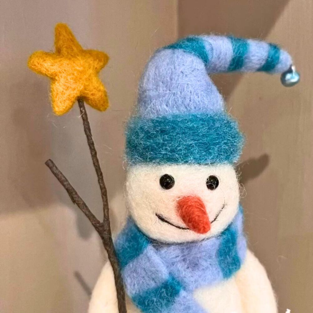 Needle Felted 3D Snowman workshop with Robyn Smith