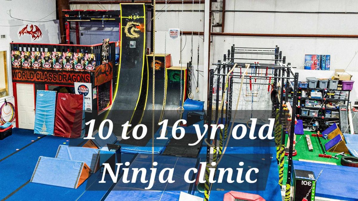 Ninja Warrior Clinic - w\/Coach John  Ages 10 to 16