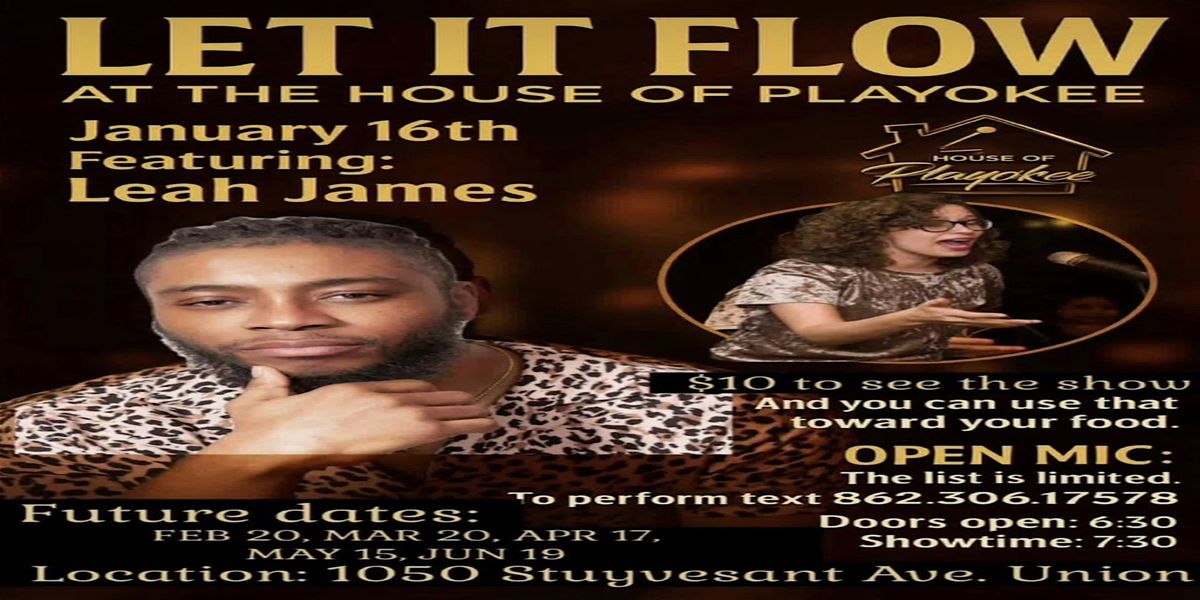 Let it flow poetry, and open Mic