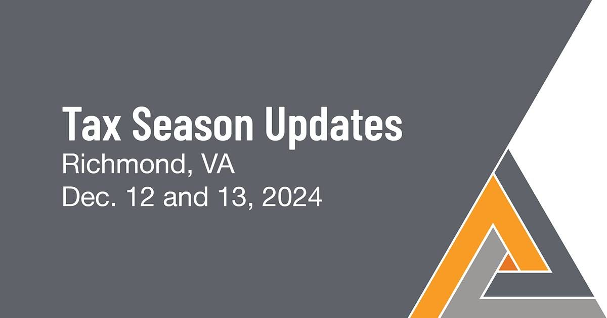 2024 NATP Tax Season Update: Richmond, VA