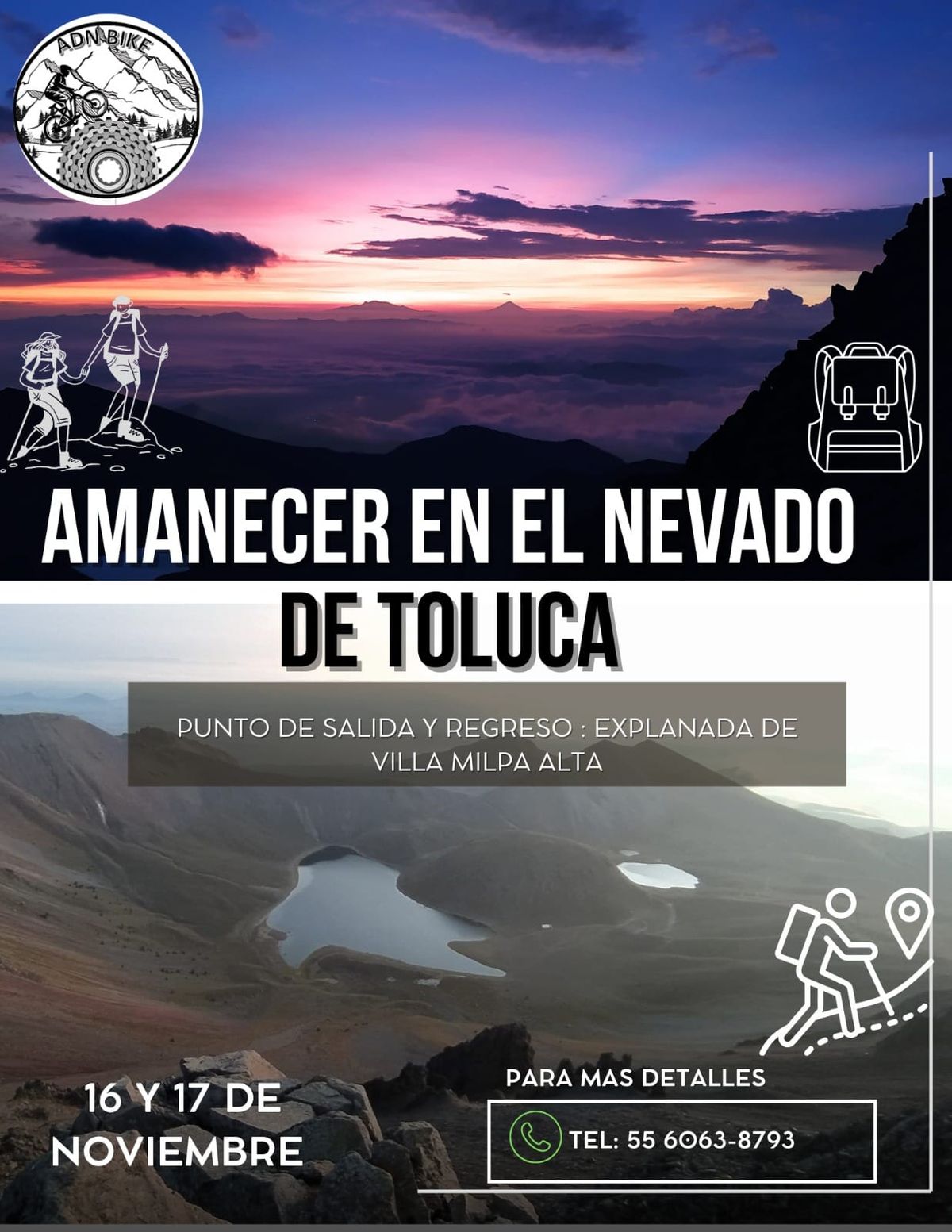 Amanecer en el nevado de Toluca 