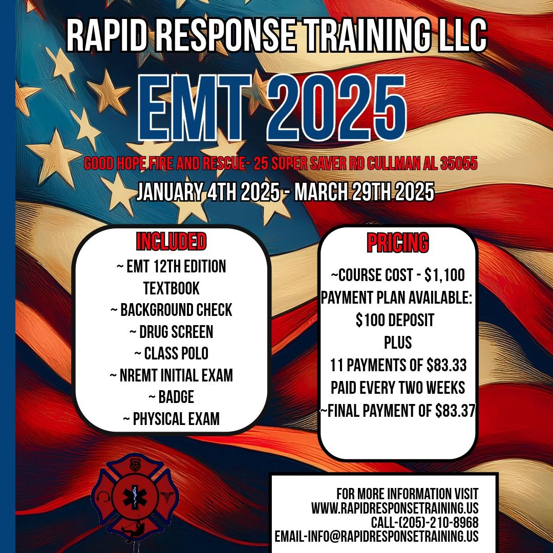 Rapid Response Training LLC - Emergency Medical Technician 2025 