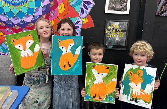 Woodland animal painting for tots- 4 weeks 