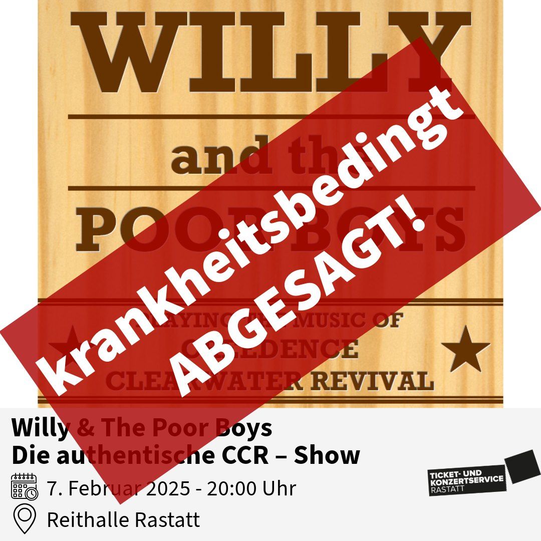 Willy & The Poor Boys \u2013 Die authentische CCR \u2013 Show