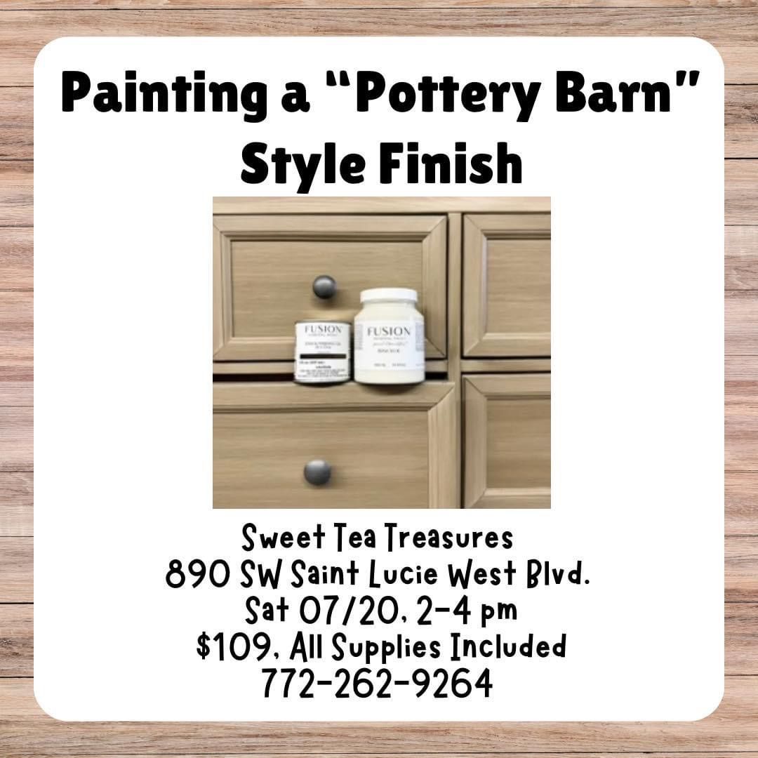 Painting a \u201cPottery Barn\u201d finish