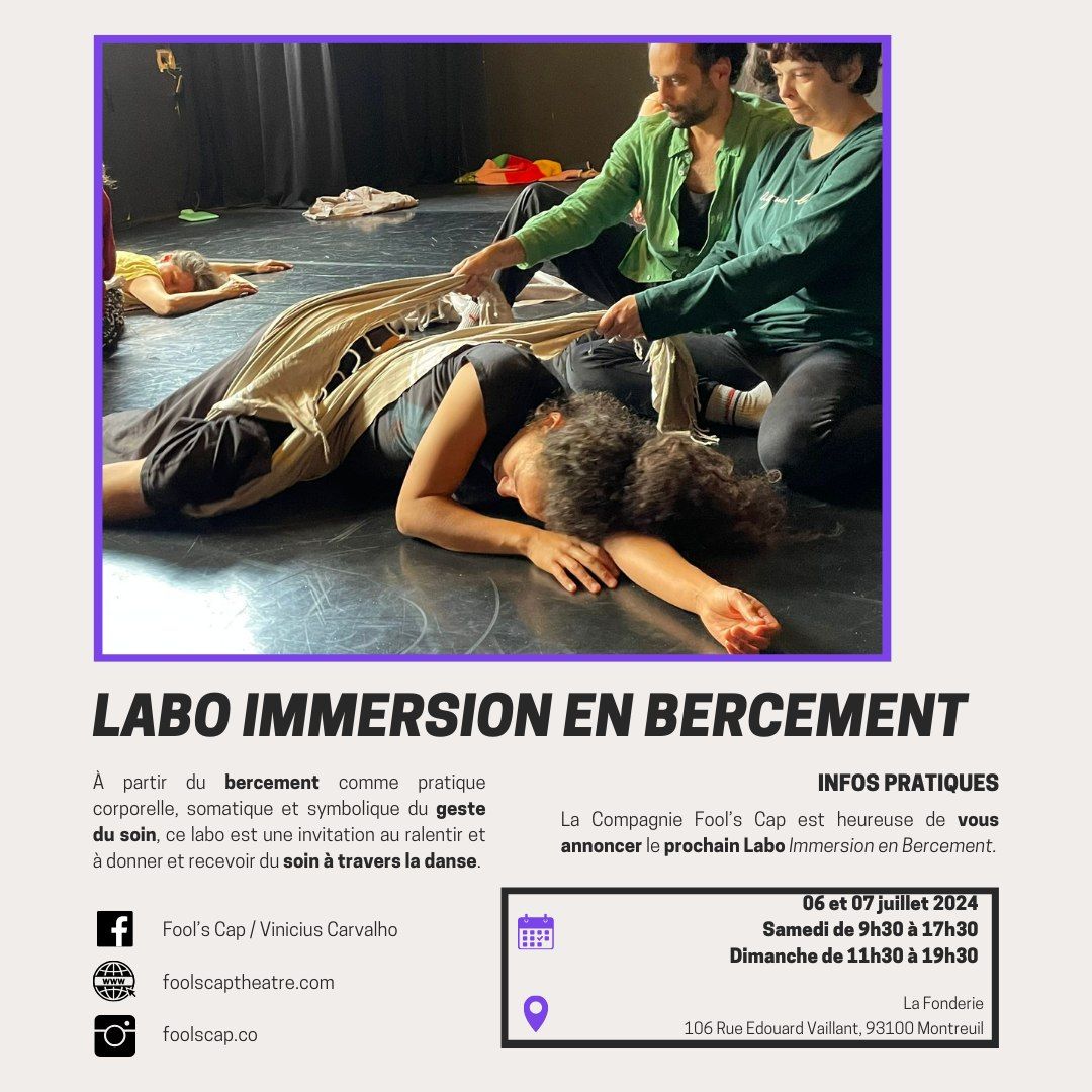 Laboratoire de danse - Immersion en Bercements