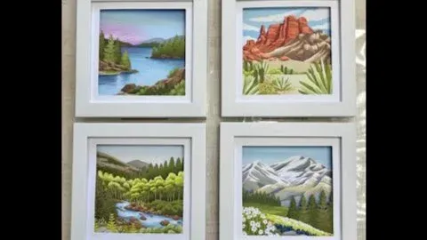 Craft:  Layered Landscapes