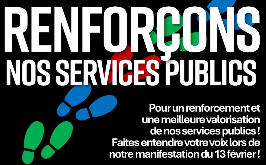 Manifestation: valorisons nos services publics