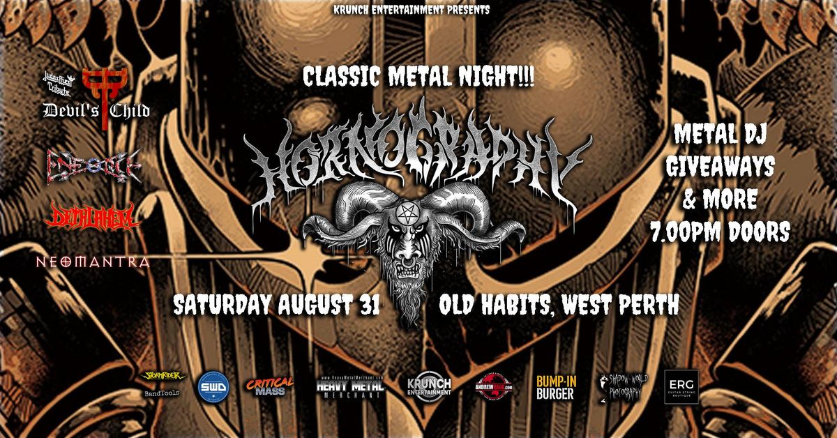 Hornography: Classic Metal Night w\/ Devils Child (Judas Priest), Enforce, Dethlahem, Neomantra