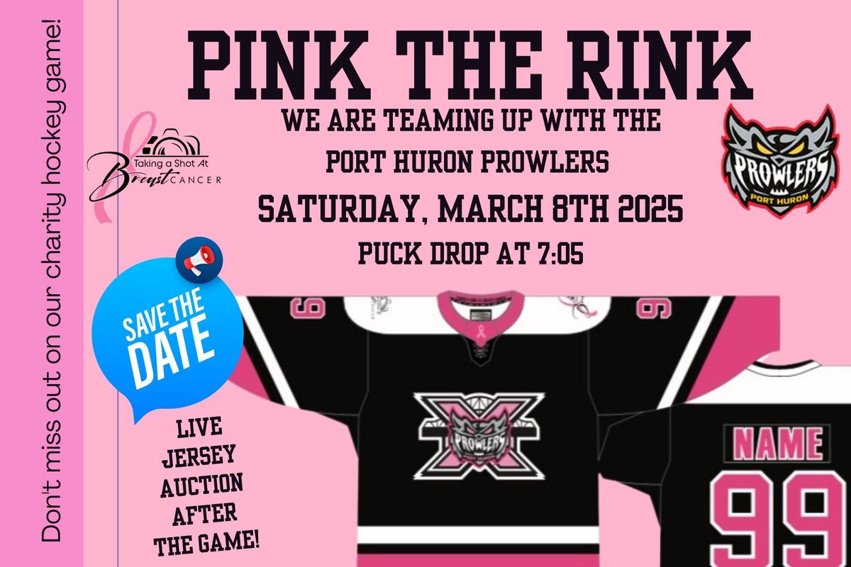 PINK THE RINK with the Port Huron Prowlers 