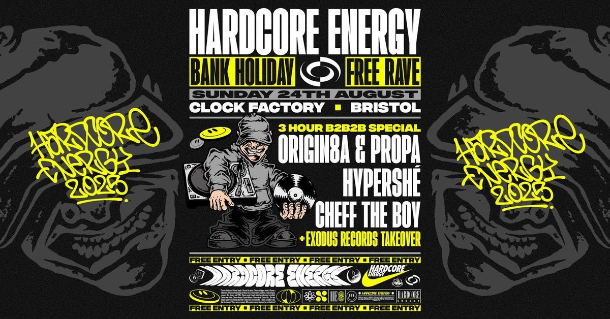 Hardcore Energy [FREE Rave] Origin8a &amp; Propa B2B Hypersh\u00e9 B2B Cheff The Boy (3 Hour Set)
